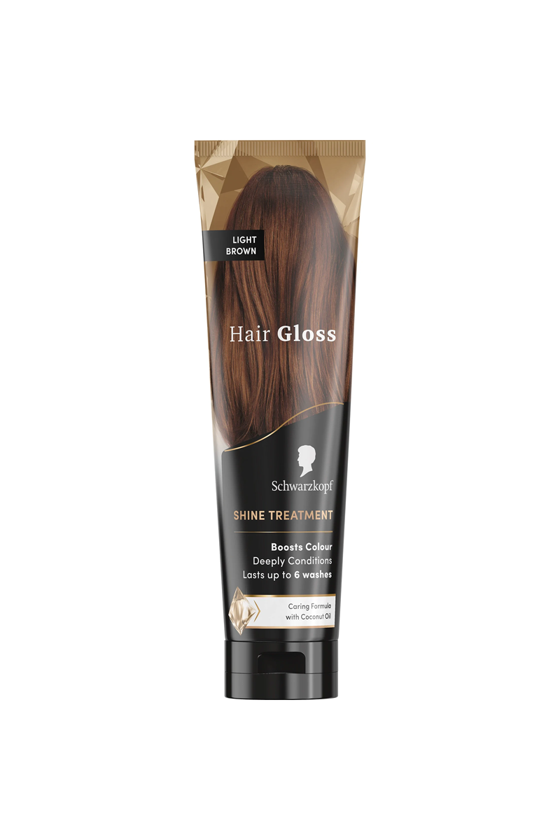 Schwarzkopf Hair Gloss Shine Treatment Light Brown 150ml hair gloss in cod Pakistan Beauty Pouch