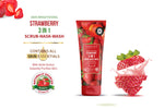 Vibrant Beauty Strawberry 3 in 1 Scrub Mask Wash 200ml