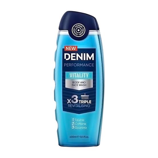 Denim Performance Vitality Body & Face Wash Triple Revitalising 400ml