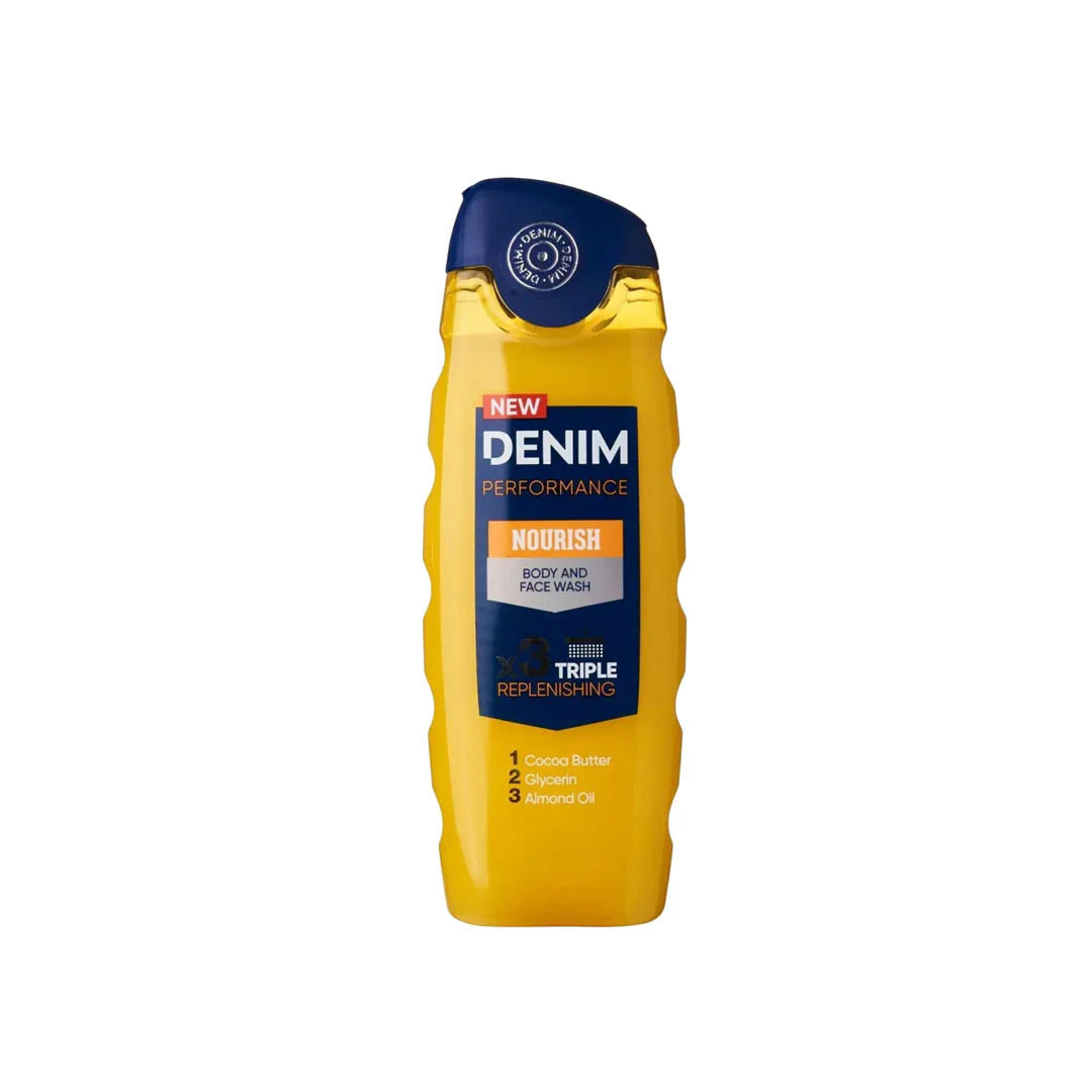 Denim Performance Nourish Body & Face Wash Triple Replenishing 400ml