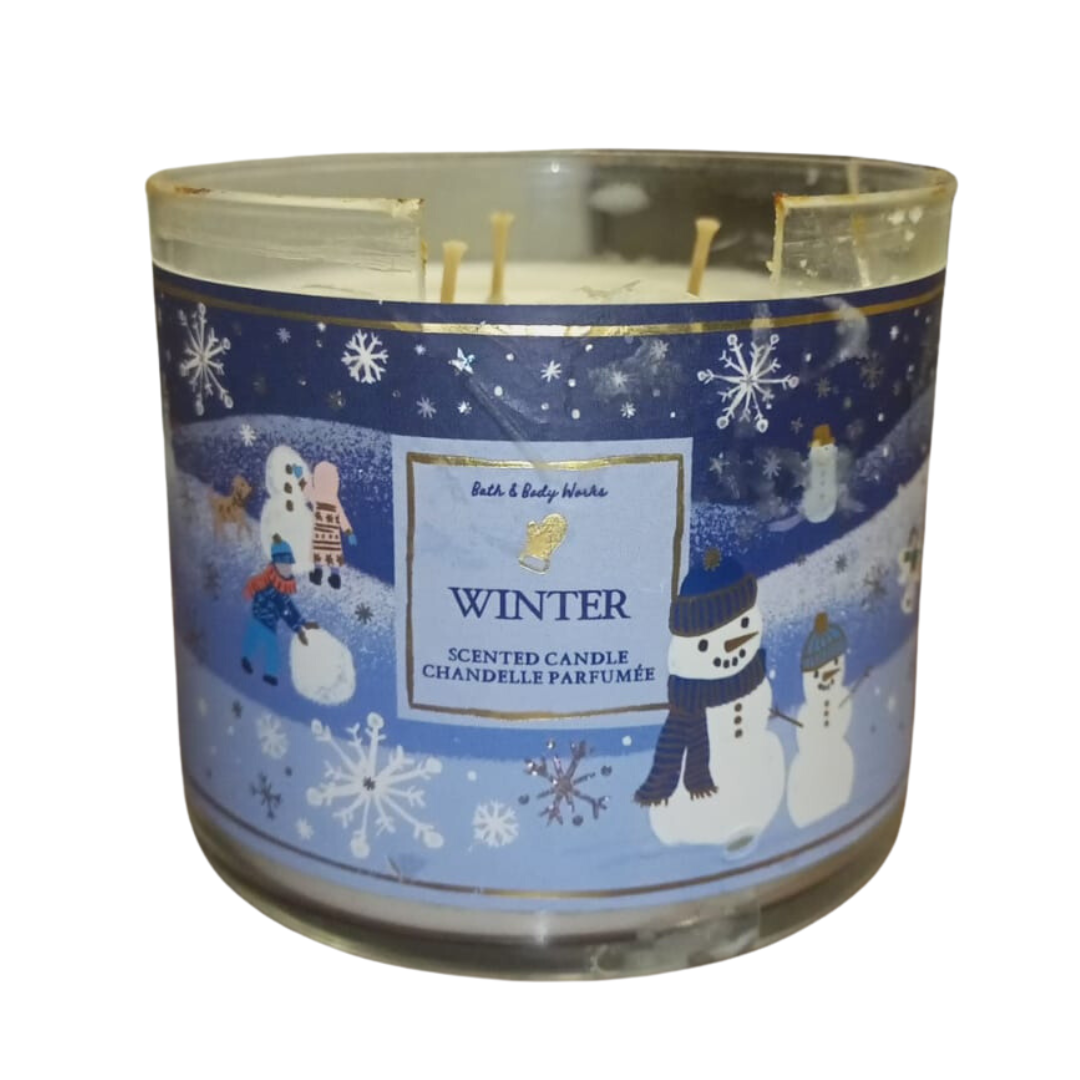 Bath & Body Works Winter 3-Wick Candle (Little Damage)