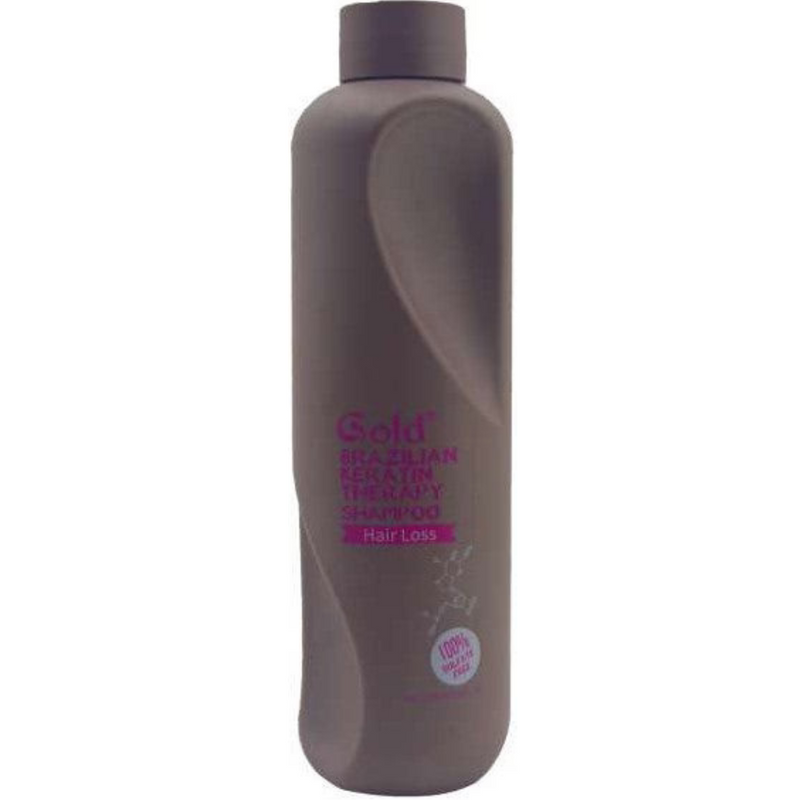 Gold - Brazilian Keratin Therapy Shampoo For Hair Loss - 580Ml