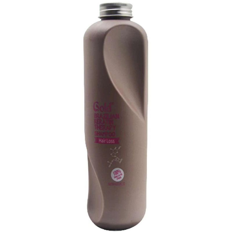 Gold - Brazilian Keratin Therapy Shampoo For Hair Loss - 300Ml