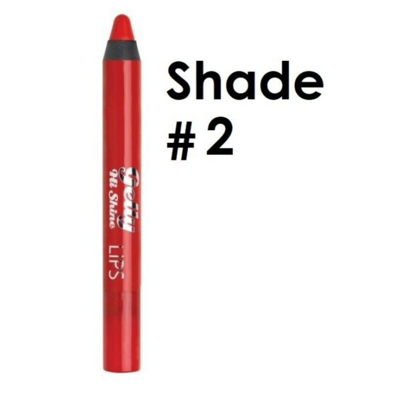 Barry M Gelly Hi Shine Lips  2 Alpha Bright Red
