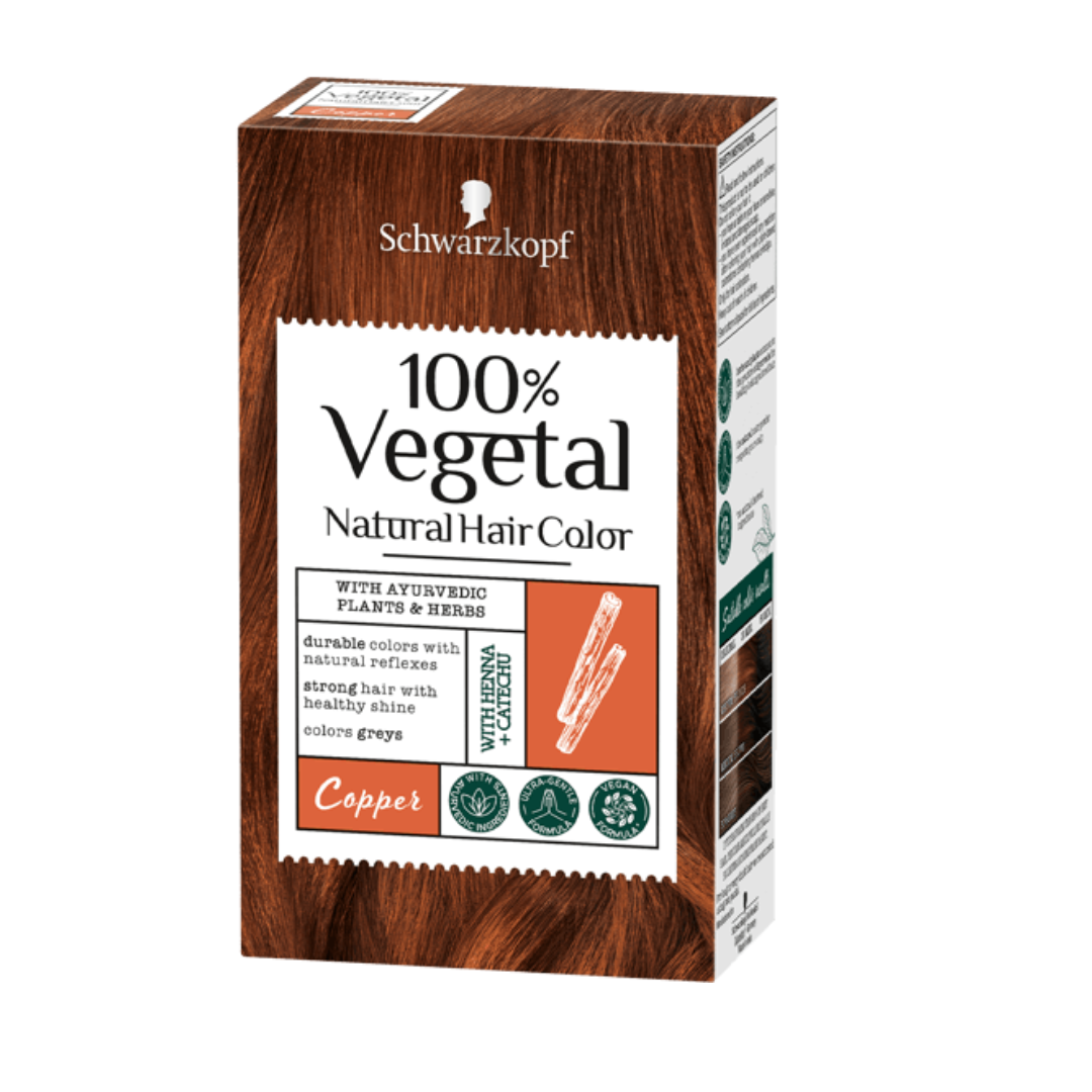 Schwarzkopf 100% Vegetal Natural Hair Color Powder Copper