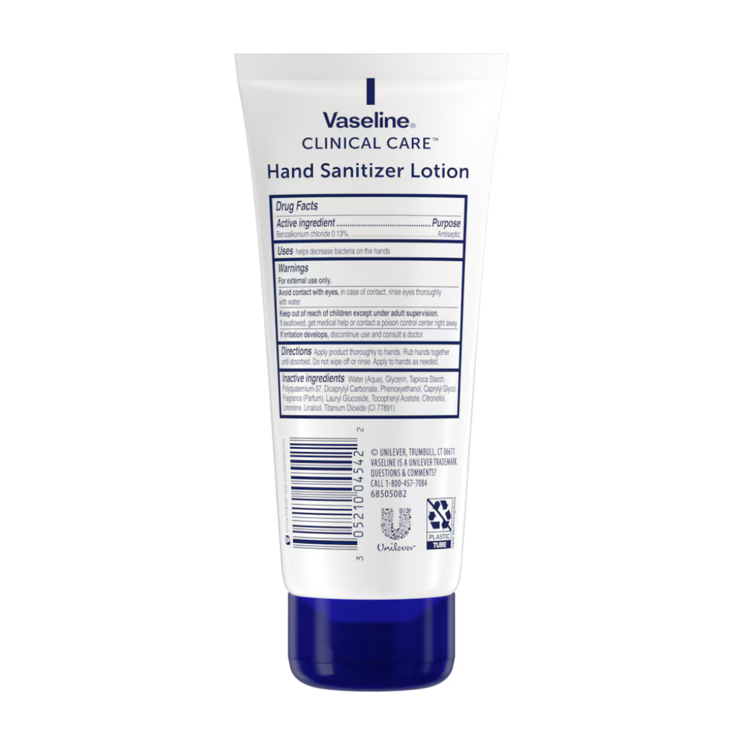 Vaseline Clinical Care Hand Sanitizer Lotion 88.5ml