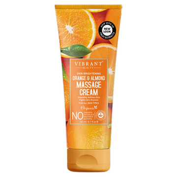 Vibrant Beauty Orange & Almond Massage Cream 200ml