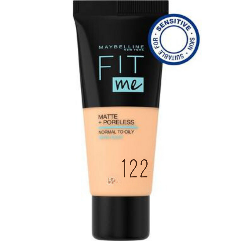 Maybelline New York Fit Me Matte+Poreless foundation 122 Creamy Beige 30ml