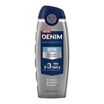 Denim Performance Detox Body and Face Wash Triple Rejuvenating 400ml