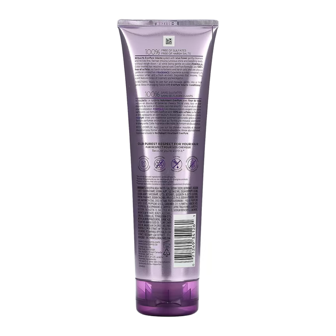 Loreal Ever Pure Sulfate Free Lotus Volume Shampoo 250ml