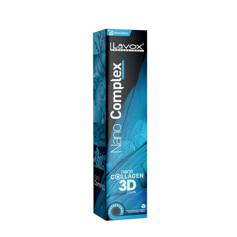 Lavox Professional 3D Nano Collagen Super Nourishing Dye 5.0 Light Brown 100ml