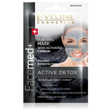 Eveline Facemed+ Face Mask Activated Carbon 2 x 5ml