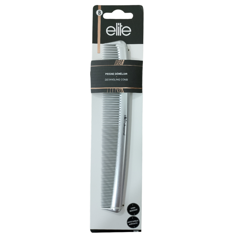 Elite Dresser Detangling Comb Silver