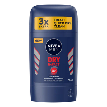 Buy Nivea Men Dry Impact Anti Perspirant Stick 50Ml In Pakistan