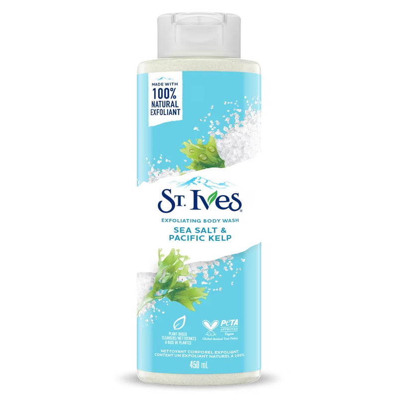 St. Ives Sea Salt & Pacific Kelp Exfoliating Body Wash 450ml