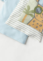 Juniors Graphic T Shirt - Multi Color (Pack of 3) 12-18 M Green And Blue