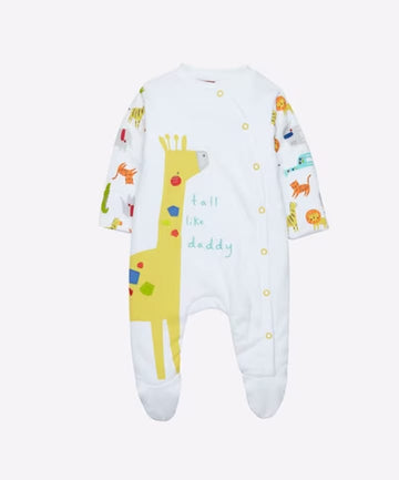 Mothercare Graphic Print Sleepsuit with Applique