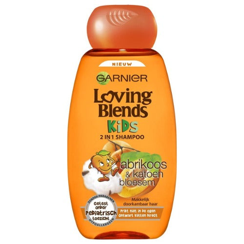 Garnier Loving Blends Kids 2 in 1 Shampoo Abrikoos & Katoen bloesem 250 ml