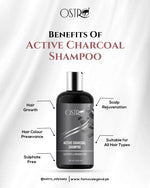 Ostro Odyssey Active Charcoal Sulphate And Paraben Free Shampoo 300ml