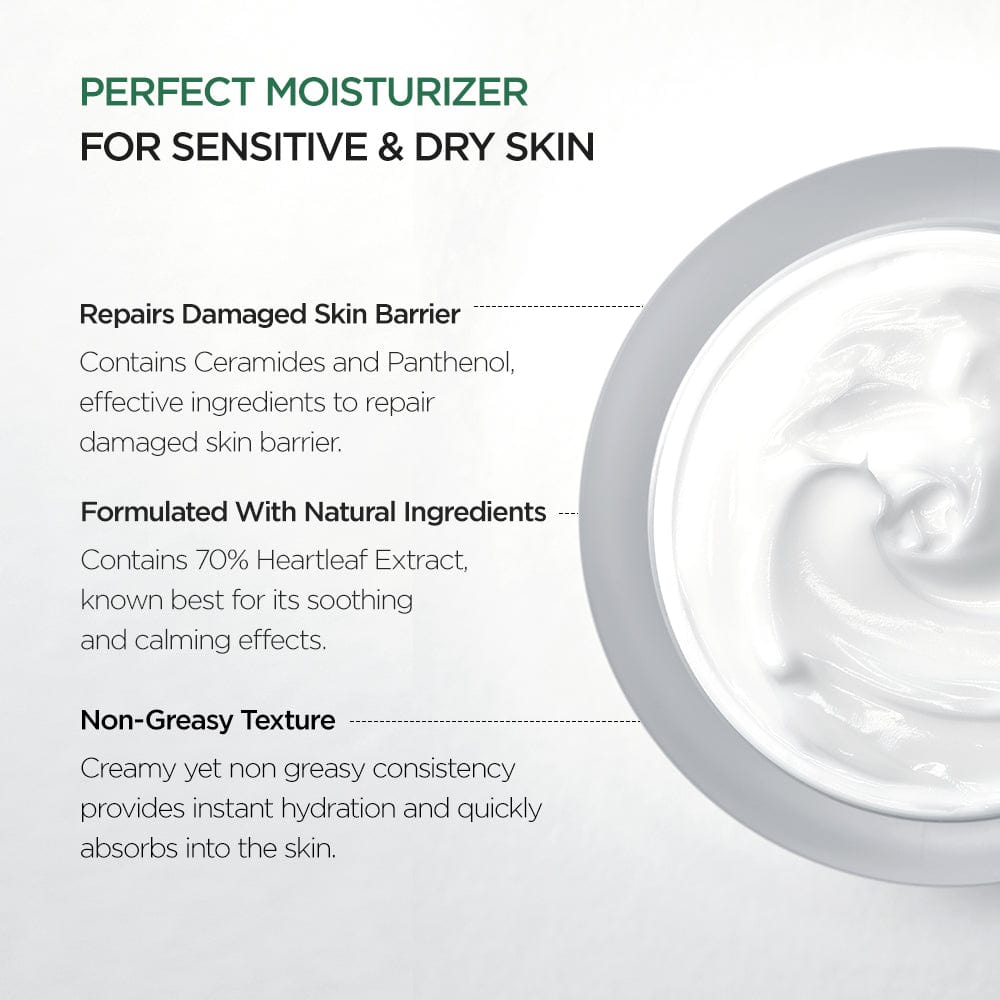 ANUA - Heartleaf 70% Intense Calming Cream 50ml at beauty pouch