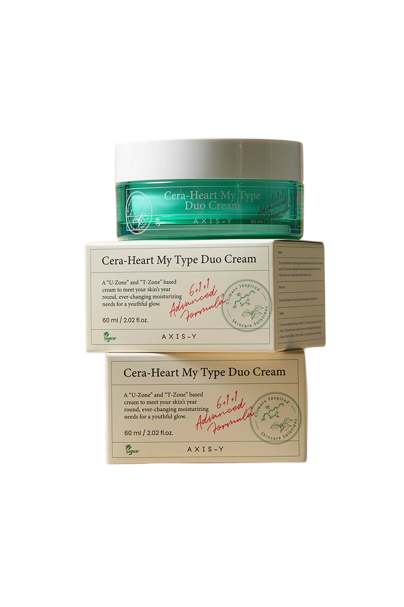 AXIS Y Cera Heart My Type Duo Cream 60ml moisturizing face cream in cod Pakistan Beauty Pouch