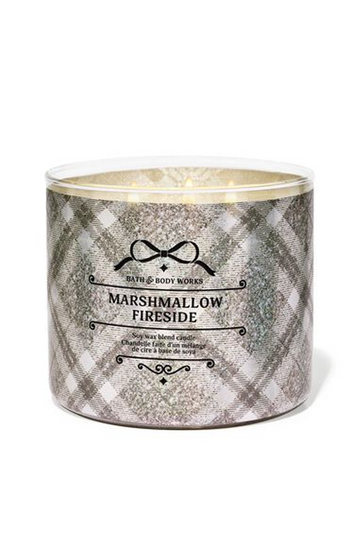 Bath & Body Works - 3 Wick Scented Candle - Marshmallow Fireside