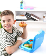 Bonfino Blue Bento Lunch Box - BPA-Free, Leak-Resistant, Microwave & Dishwasher Safe, 765ml