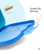 Bonfino Blue Bento Lunch Box - BPA-Free, Leak-Resistant, Microwave & Dishwasher Safe, 765ml