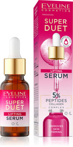 Eveline Super Duet Lifting Serum 5% Peptides & Collagen Complex 18ml