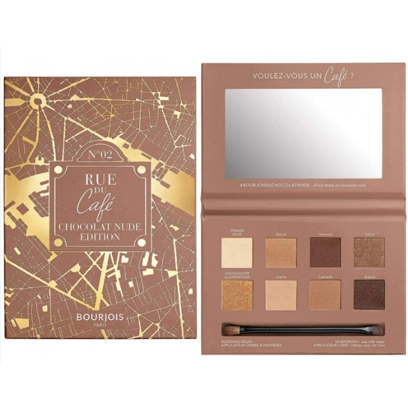 Bourjois Rue Du Cafe Eyeshadow Palette 02 Chocolate Nude 7.6g