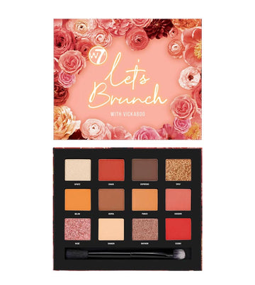 W7 Pressed Pigment Eyeshadow Palette Let's Brunch With Vickaboo