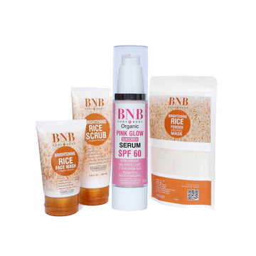 BNB Opulent Glow Bundle (Rice Extract Kit + Pink Glow SPF 60)