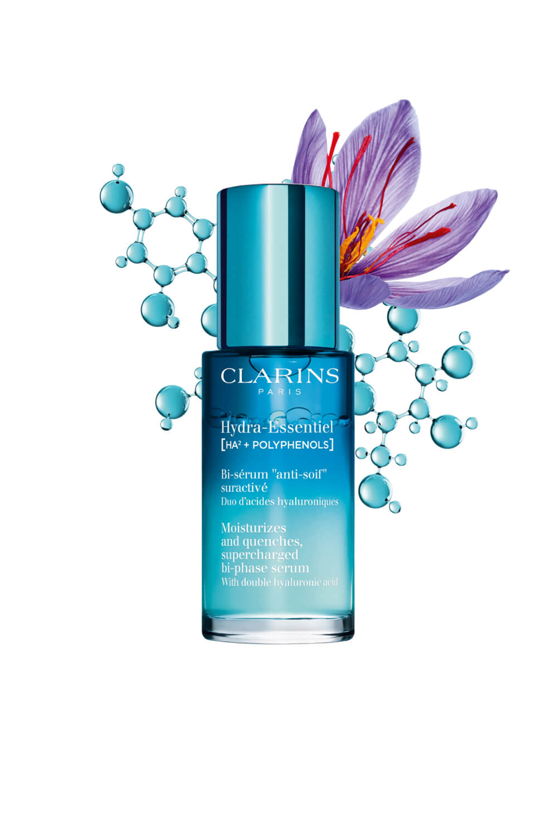 Clarins Hydra Essentiel Bi Phase Serum 30ml hydrating serum in cod Pakistan Beauty Pouch