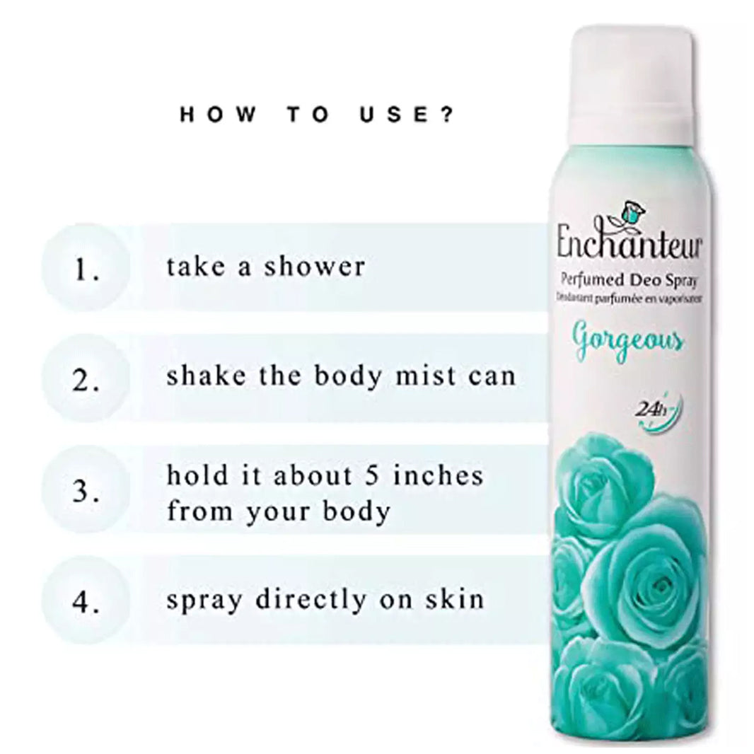 Enchanteur Women Gorgeous Body Spray 150ml