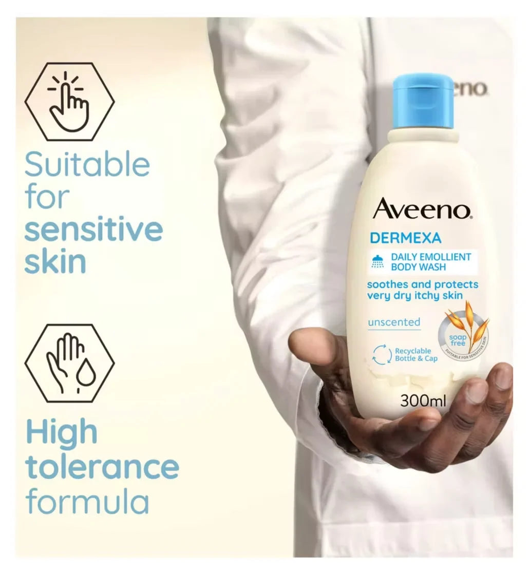 Aveeno Dermexa Daily Emollient Body Wash 300ml