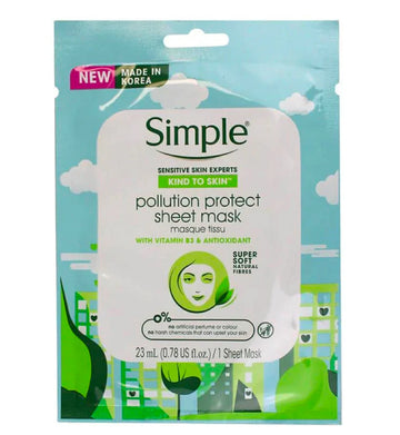 Simple Kind to Skin Pollution Protect Sheet Mask 23ml