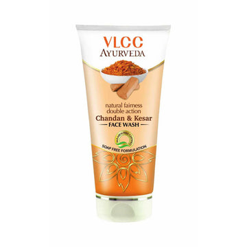 Vlcc Ayurveda Natural Fairness Double Action Chandan & Kesar Face Wash 150ml