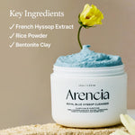 Arencia Fresh Blue Hyssop Mochi Cleanser 120g