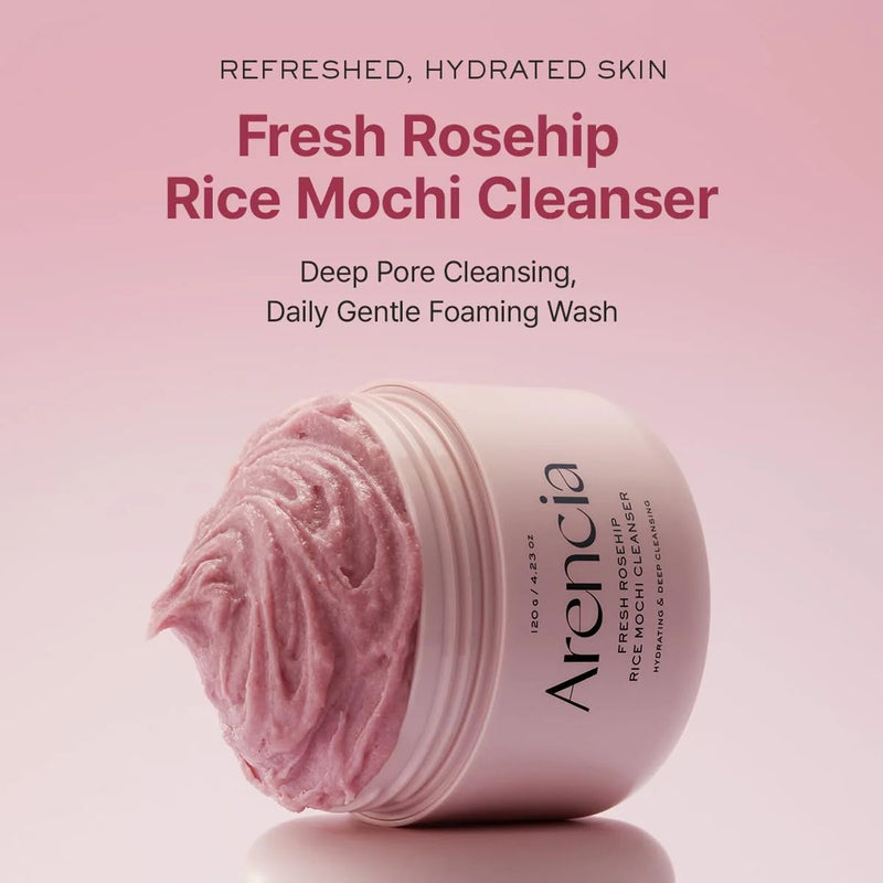 Arencia Fresh Rosehip Rich Mochi Cleanser 120g