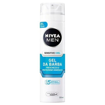 Nivea Men Sensitive Cool Gel Barba Freschezza Immediata 200 Ml