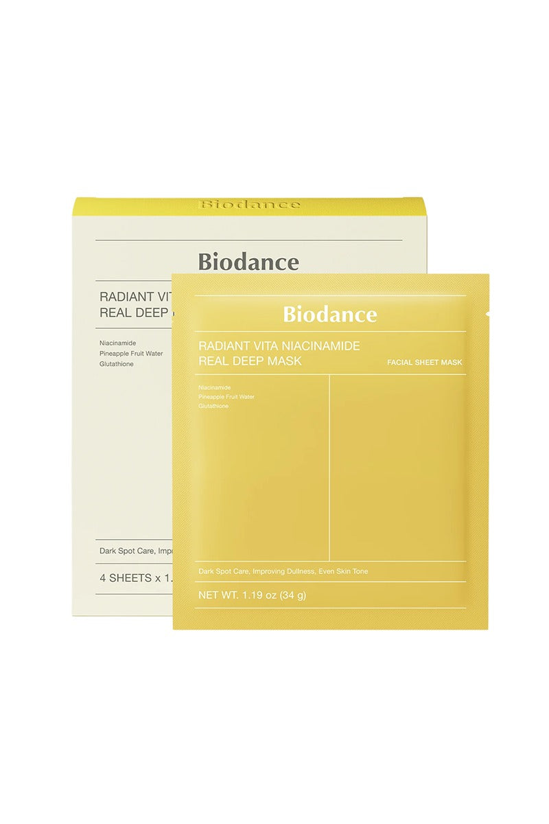 Buy Original Biodance Radiant Vita Niacinamide Real Deep Mask 34G Available At Beauty Pouch Best Price In Pakistan