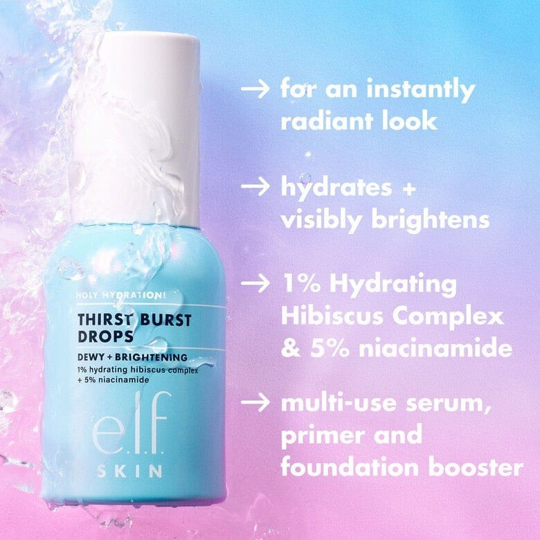 Buy Original Elf Holy Hydration Thirst Burst Drops Dewy Brightening Serum 30Ml Available At Beauty Pouch Best Price In Pakistan