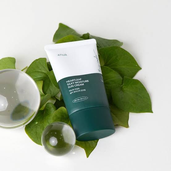 Anua Heartleaf Silky Moisture Sun Cream Spf50+ PA++++ 50ml