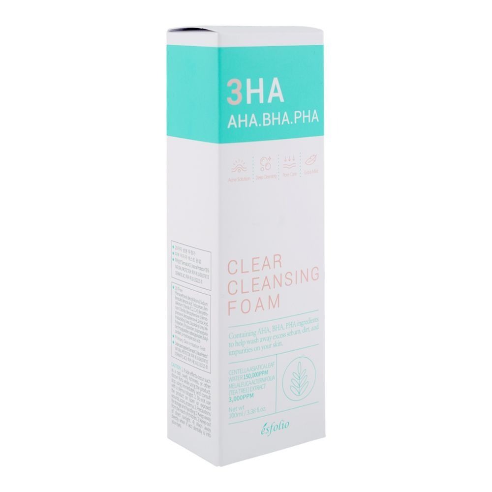Esfolio Clear Cleansing Foam 3HA.AHA.BHA.PHA 100ml