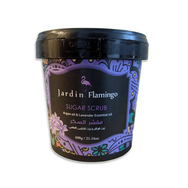 Jardin flamingo sugar scrab argan oil lvender 600g