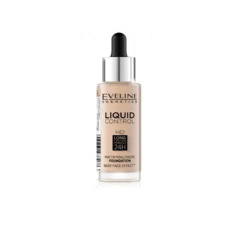 Eveline Liquid Control Mattifying Drops Foundation 030 Sand Beige 32ml