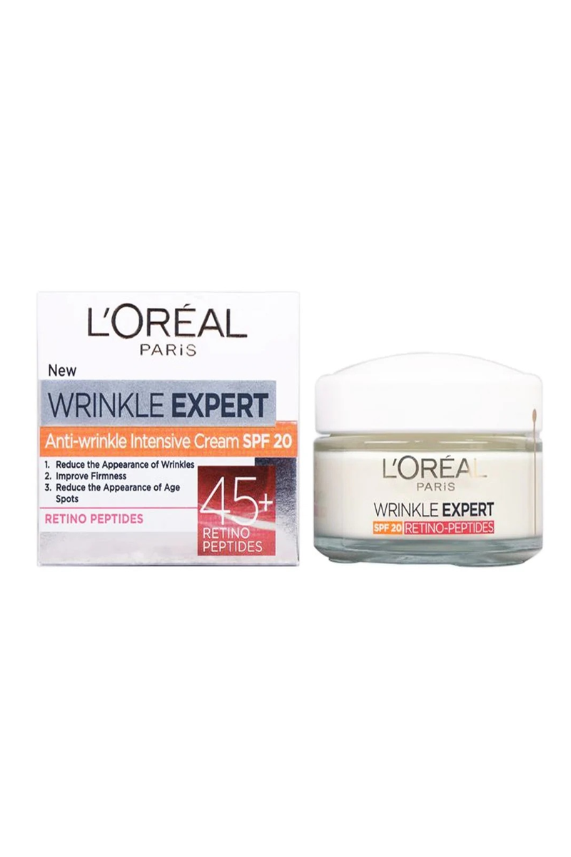 Loreal Paris Wrinkle Expert 45 Anti-Wrinkle Intensive Day Cream 50Ml. Available At Beauty Pouch, Free Delivery Across Pakistan