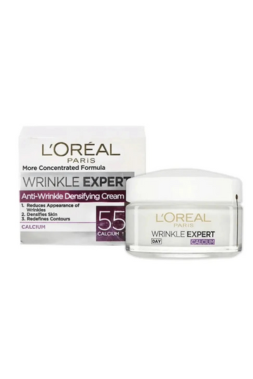 Loreal Paris Wrinkle Expert 55 Anti-Wrinkle Densifying Day Cream With Calcium 50Ml. Available At Beauty Pouch, 