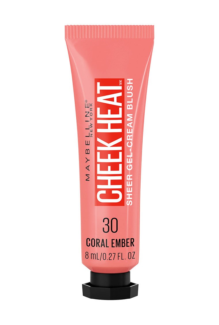 Maybelline Cheek Heat Sheer Gel Cream Blush 30 Coral Ember (8ml)