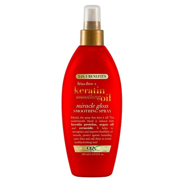 OGX Frizz-Free + Keratin Smoothing Oil Spray 200ml